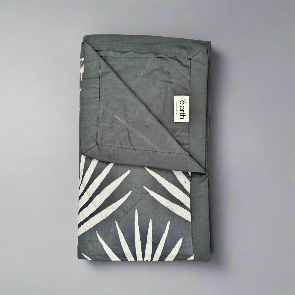 Organic Cotton Throw Blanket - Slate