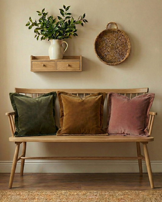 Velvet Cushion Cover - Triple Flanged