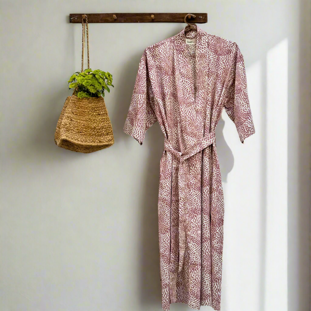 Organic Cotton Kimono - Billy Desert Rose