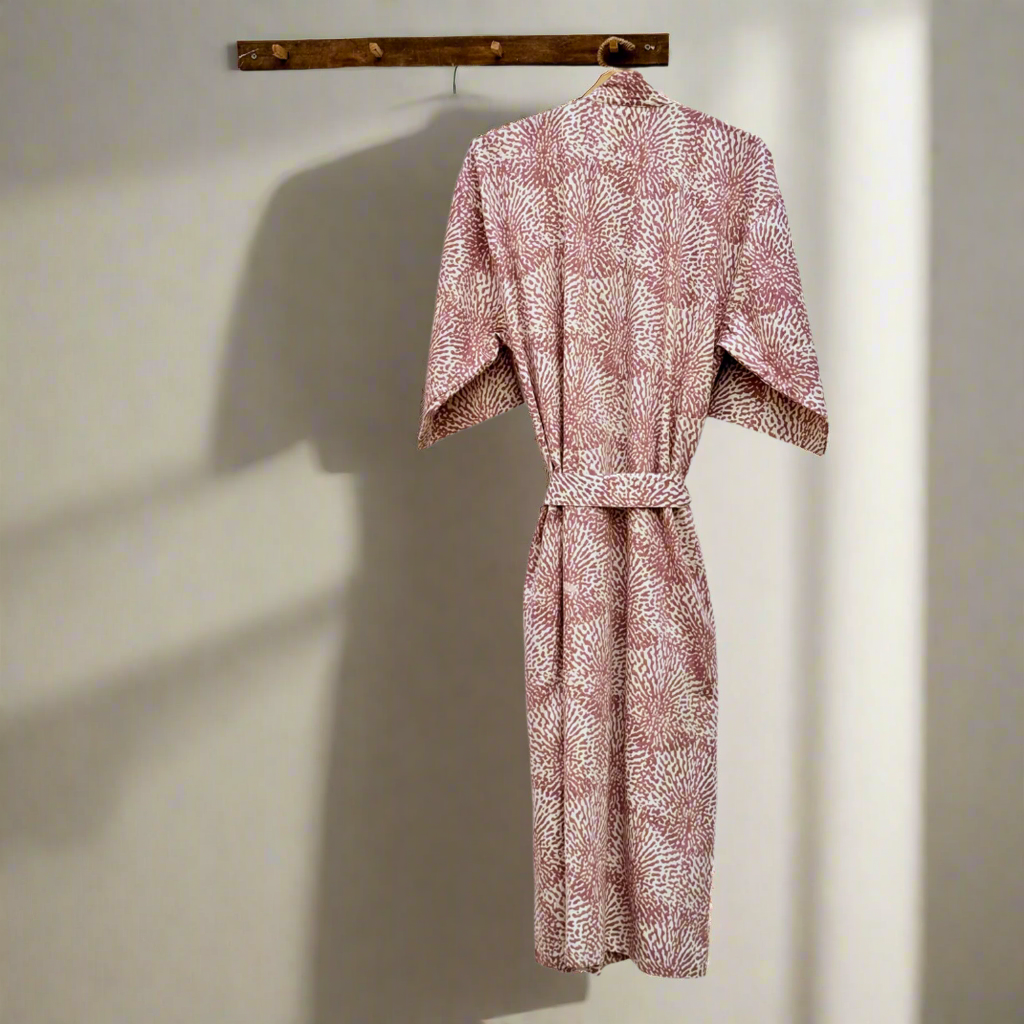 Organic Cotton Kimono - Billy Desert Rose