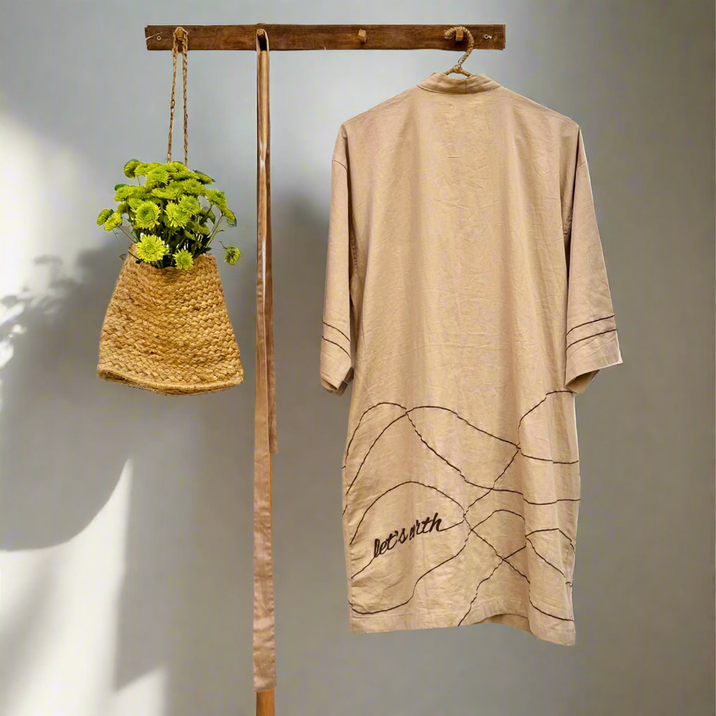 Organic Cotton Kimono - Wildflower Sand