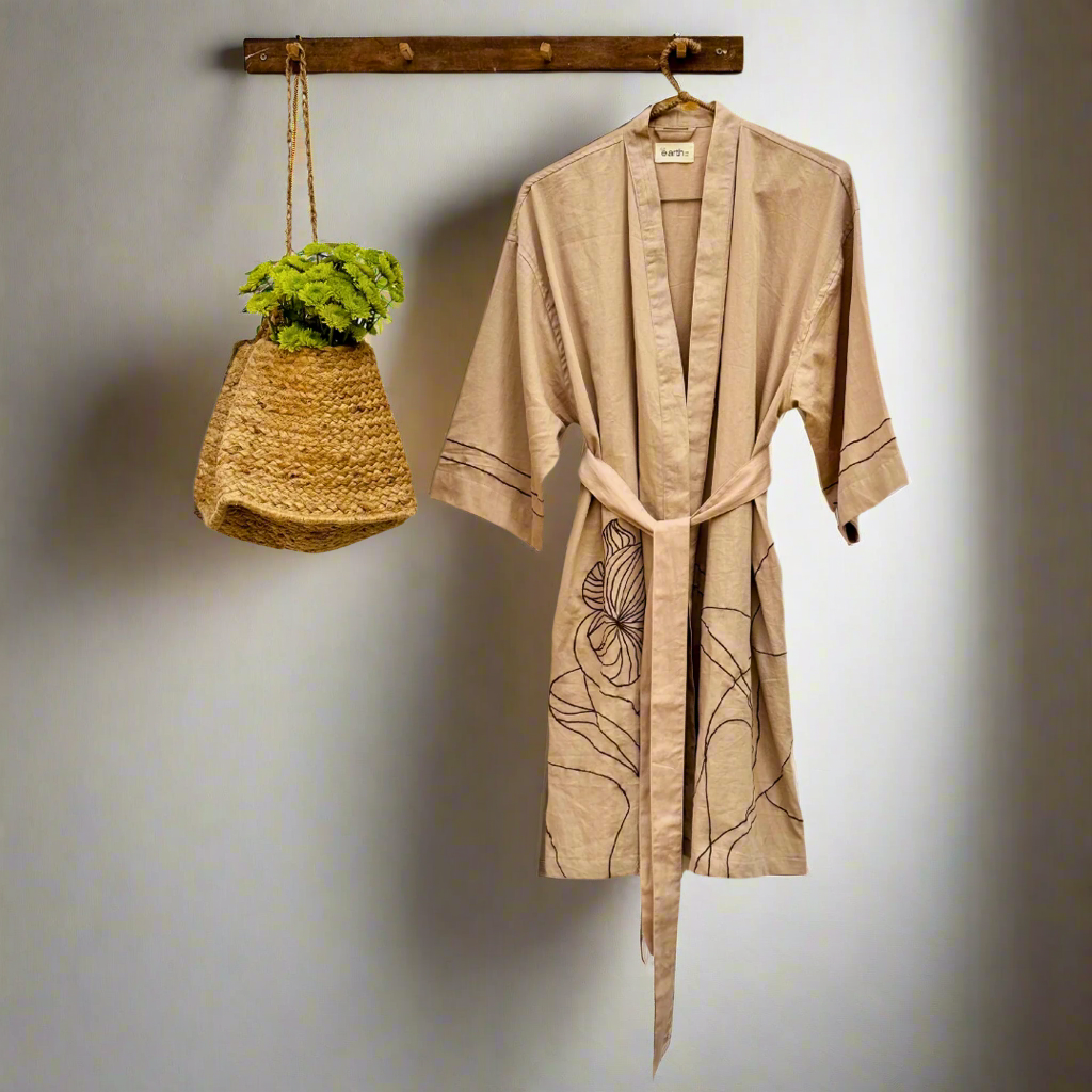 Organic Cotton Kimono - Wildflower Sand