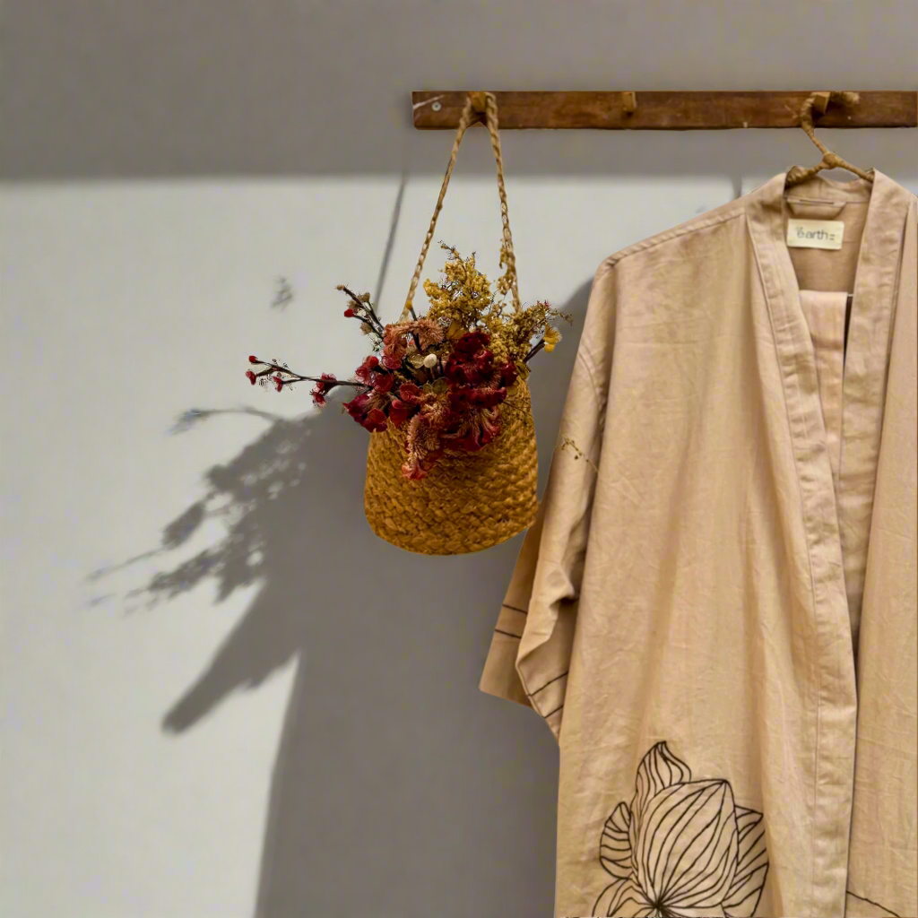 Organic Cotton Kimono - Wildflower Sand