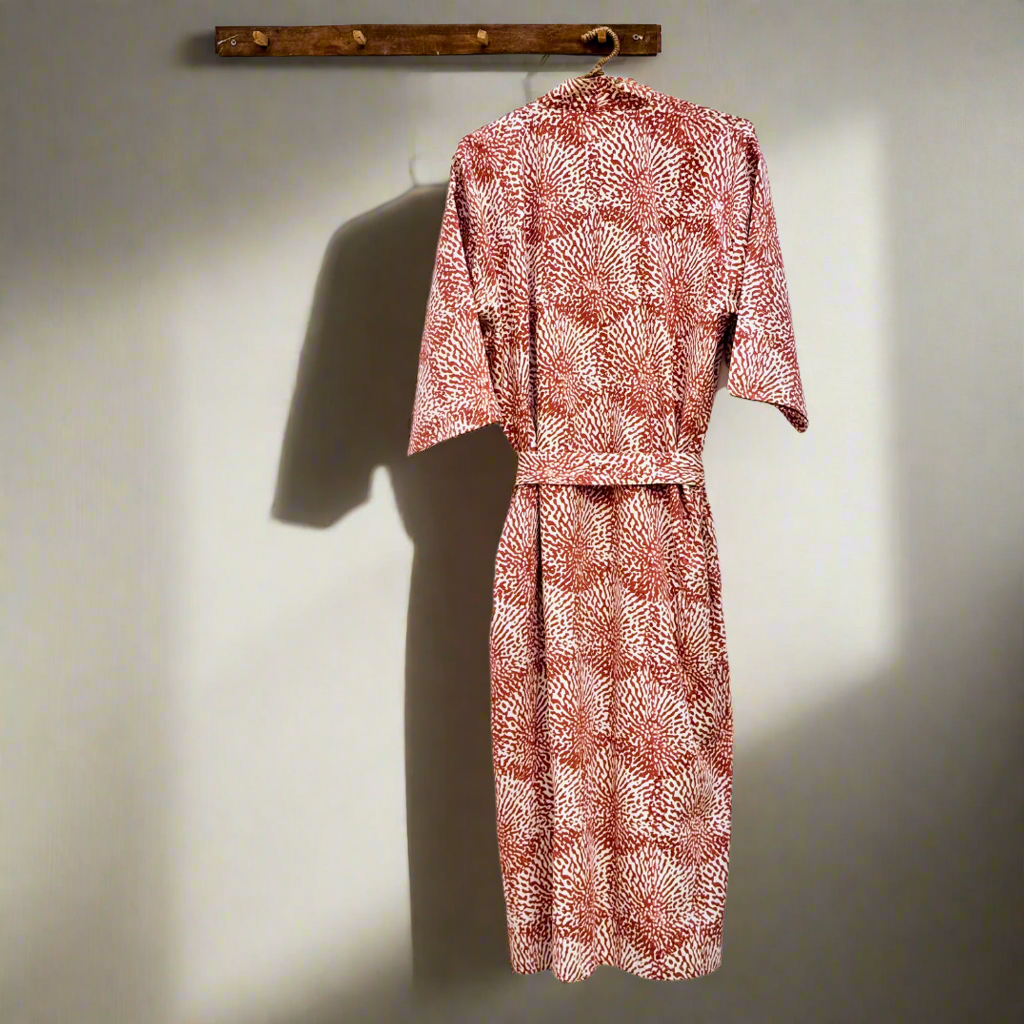 Organic Cotton Kimono - Billy Terracotta