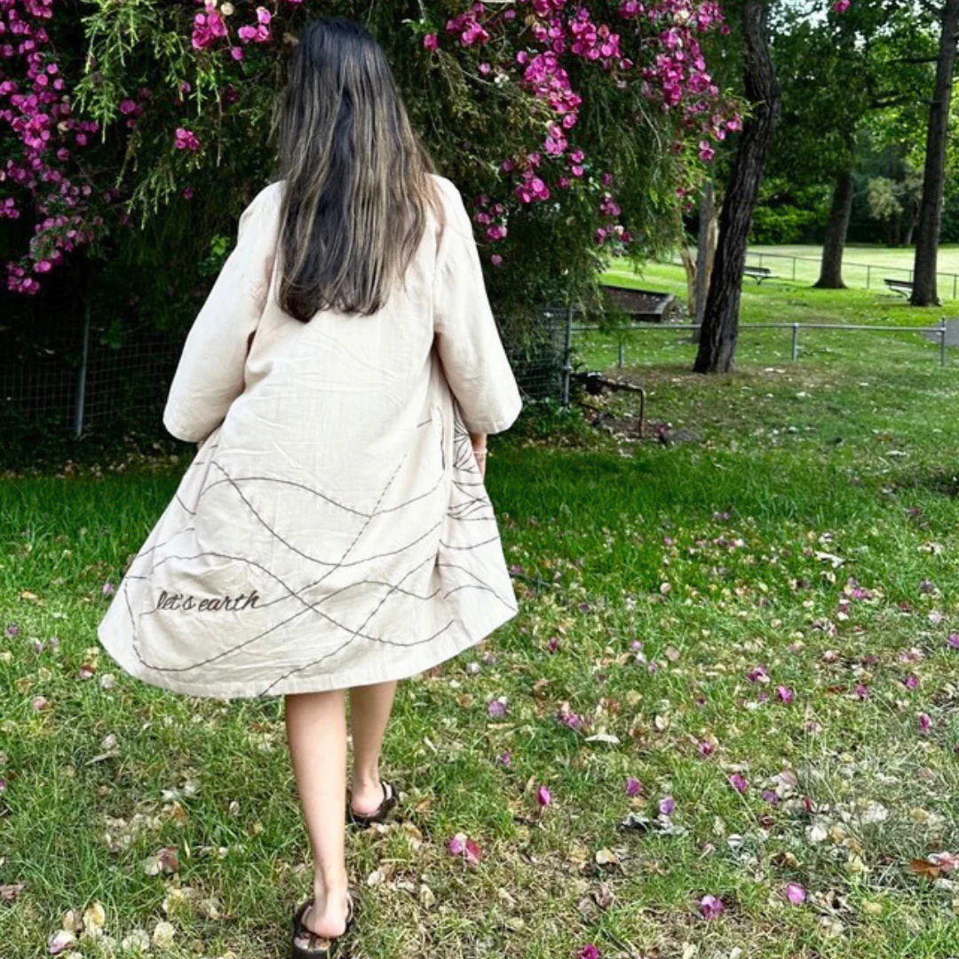 Organic Cotton Kimono - Wildflower Sand